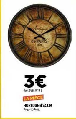 Horloge Ø 24 cm