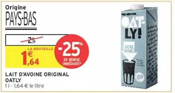 LAIT D'AVOINE ORIGINAL OATLY