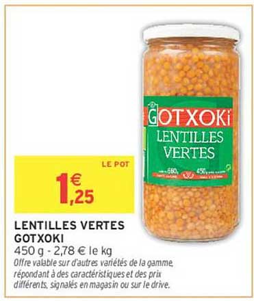 LENTILLES VERTES GOTXOKI