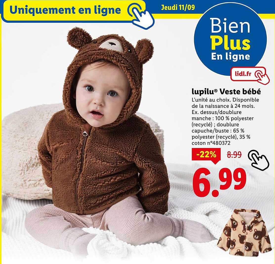 lupilu® Veste bébé