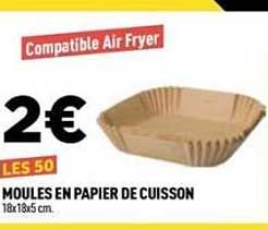 MOULES EN PAPIER DE CUISSON