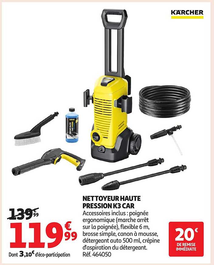 NETTOYEUR HAUTE PRESSION K3 CAR
