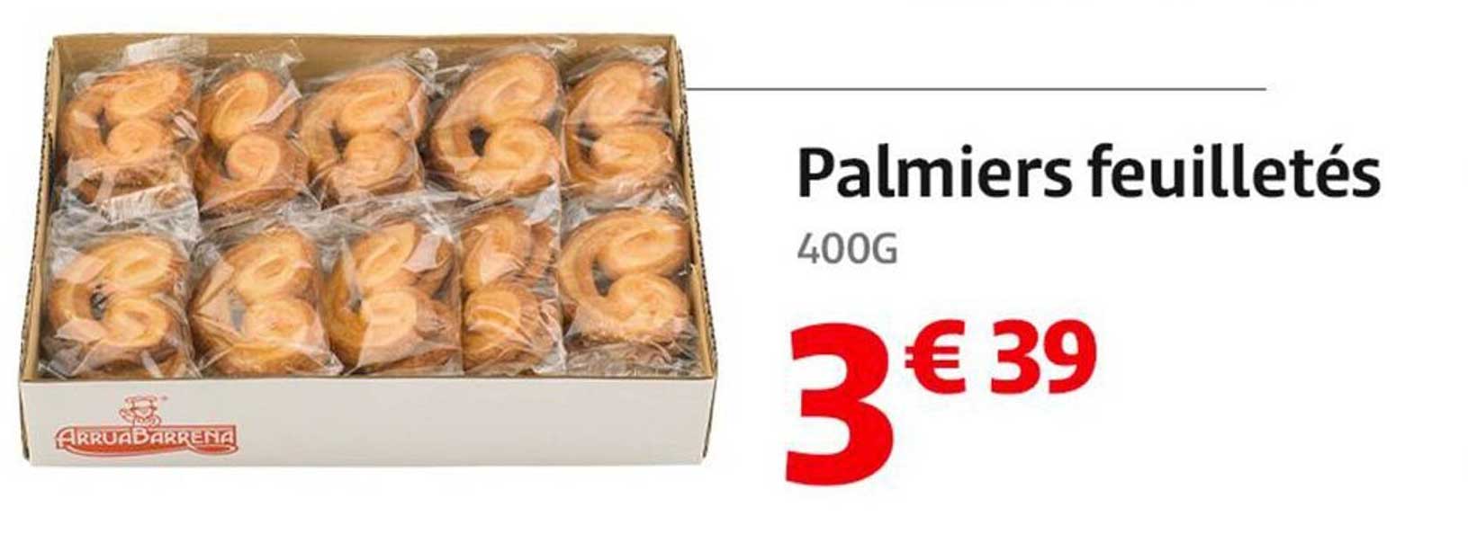 Palmier feuilleté 400G