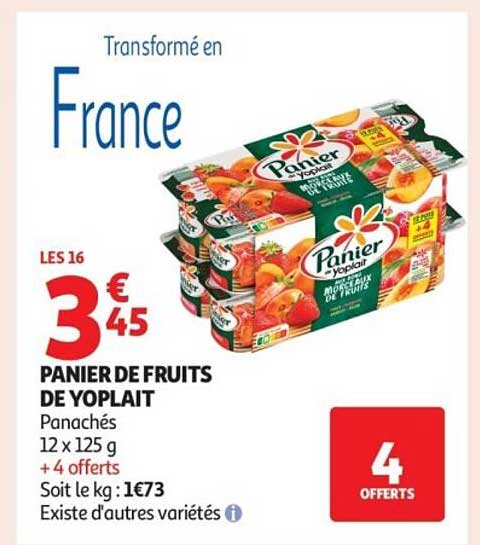PANIER DE FRUITS DE YOPLAIT