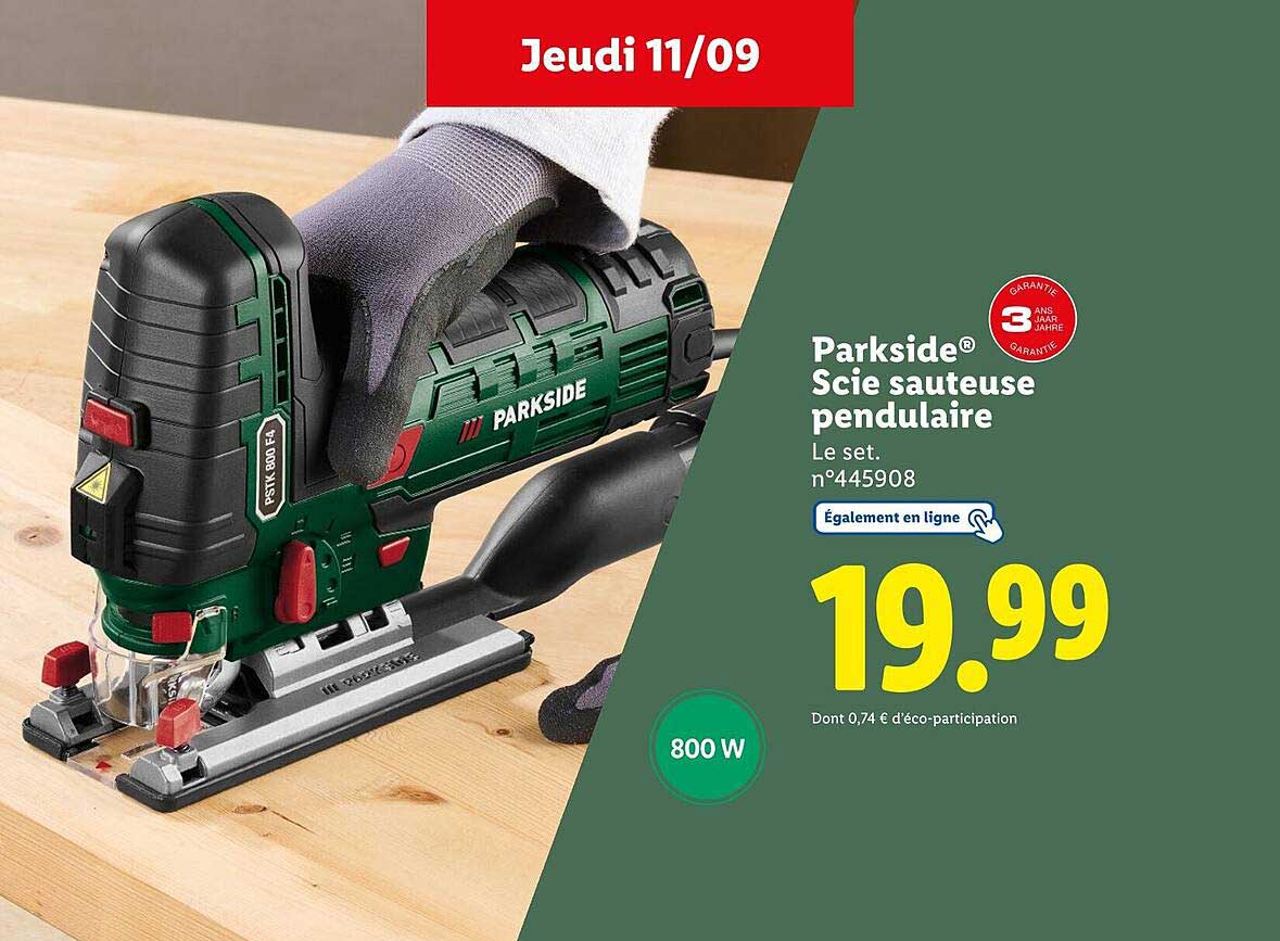 Parkside® Scie sauteur pendulaire