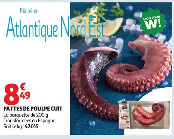 PATTES DE POULPE CUIT
