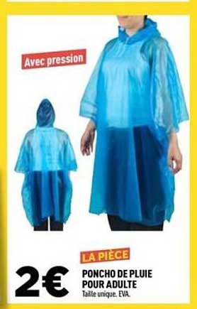 Poncho de pluie pour adulte