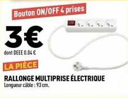 RALLONGE MULTIPRISE ÉLECTRIQUE