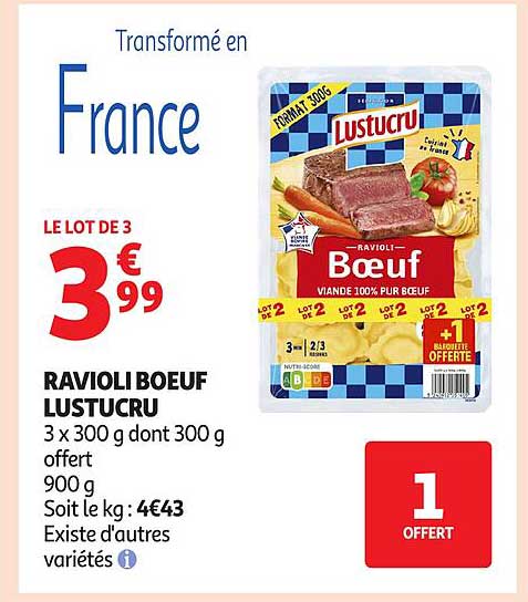 RAVIOLI BOEUF LUSTUCRU
