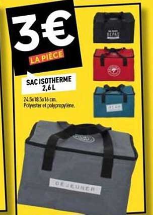SAC ISOTHERME 2,6 L