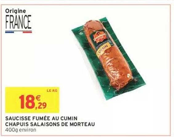 SAUCISSE FUMÉE AU CUMIN
