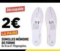 SEMELLES MÉMOIRE DE FORME