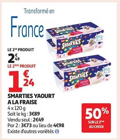 SMARTIES YAOURT A LA FRAISE