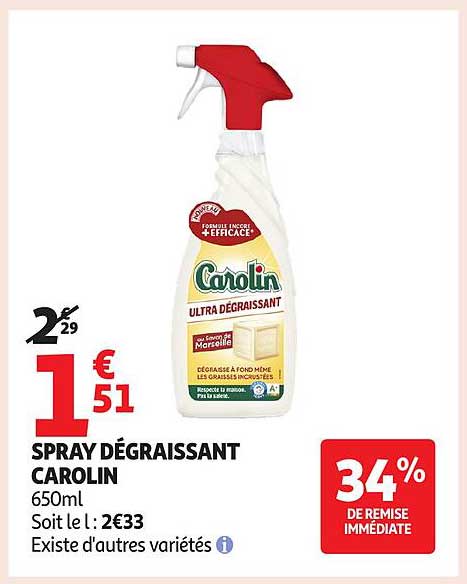 SPRAY DÉGRAISSANT CAROLIN