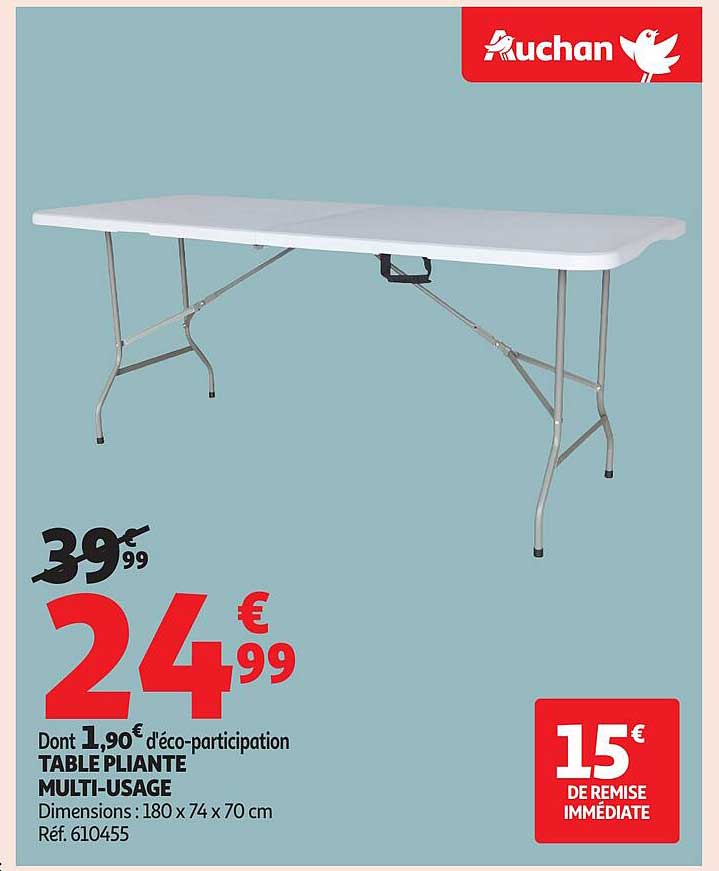 TABLE PLANTE MULTI-USAGE