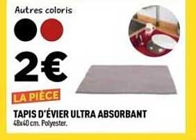 TAPIS D'ÉVIER ULTRA ABSORBANT