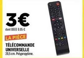 TÉLÉCOMMANDE UNIVERSELLE