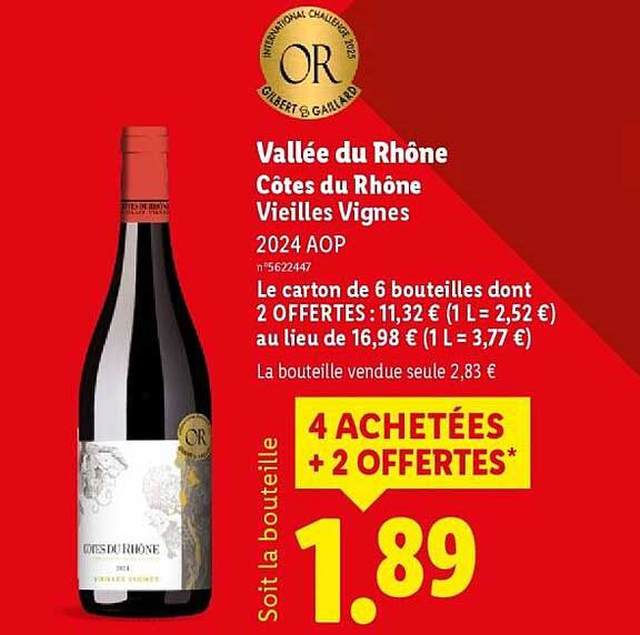 Vallée du Rhône Côtes du Rhône Vieilles Vignes 2024 AOP