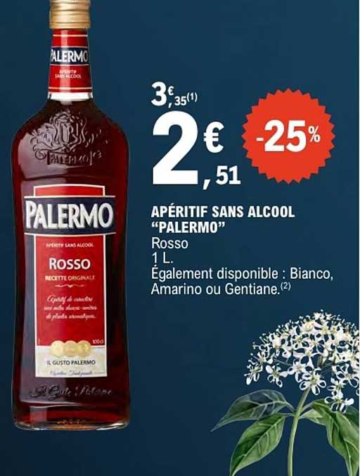 APÉRITIF SANS ALCOOL “PALERMO” Rosso 1 L.