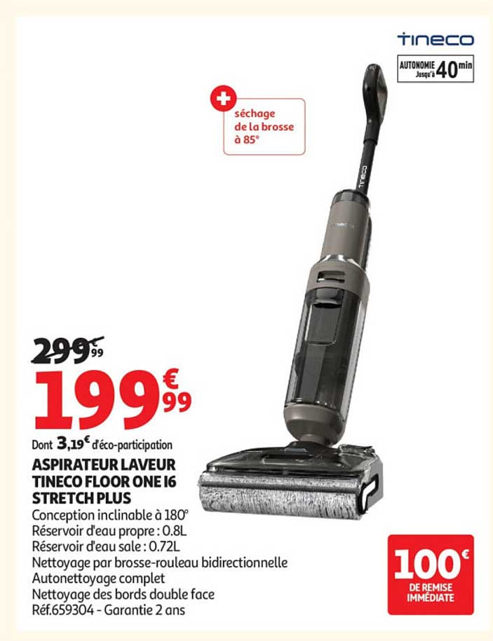 ASPIRATEUR LAVEUR TINECO FLOOR ONE I6 STRETCH PLUS