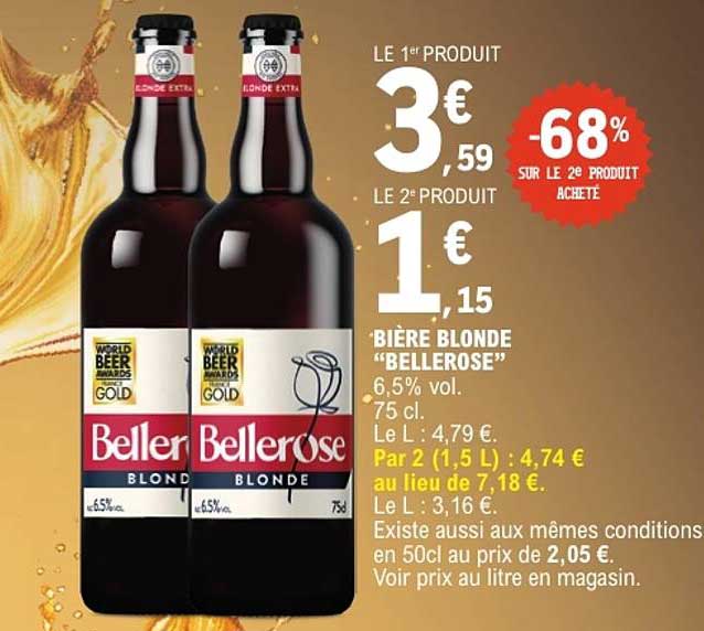 BIÈRE BLONDE “BELLEROSE”