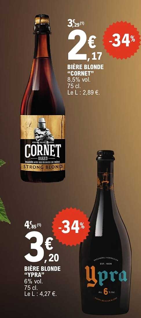 BIÈRE BLONDE “CORNET”
