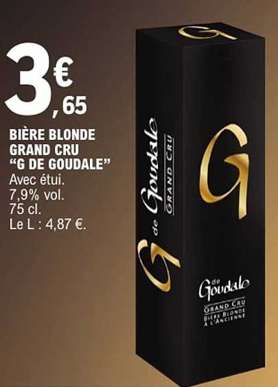 BIÈRE BLONDE GRAND CRU “G DE GOUDAL"