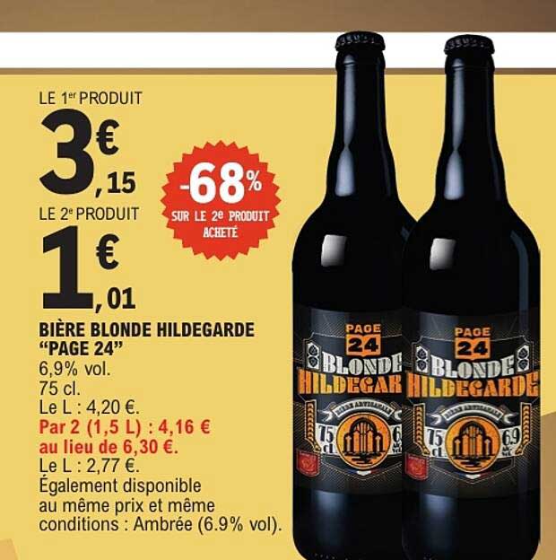 BIÈRE BLONDE HILDEGARDE "PAGE 24"