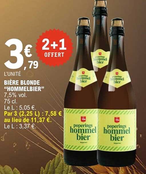 BIÈRE BLONDE “HOMMELBIER”