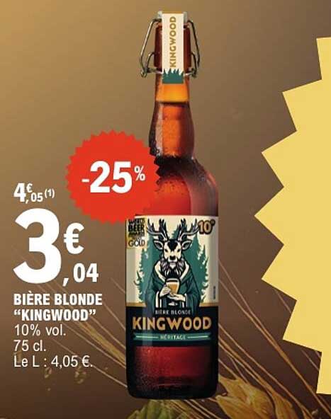 BIÈRE BLONDE “KINGWOOD”