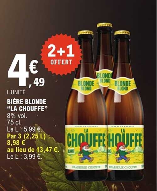 BIÈRE BLONDE “LA CHOUFFE”