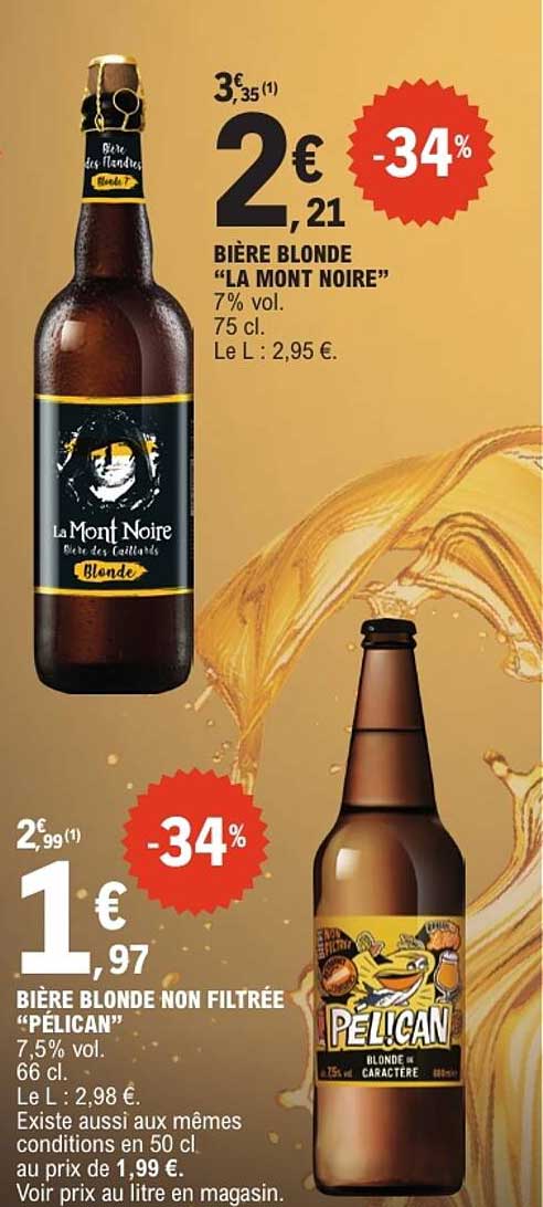 BIÈRE BLONDE “LA MONT NOIRE”