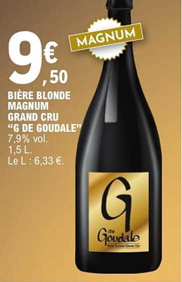 BIÈRE BLONDE MAGNUM GRAND CRU “G DE GOUDAL”