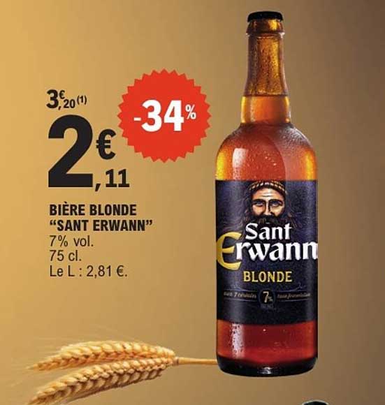 BIÈRE BLONDE “SANT ERWANN”