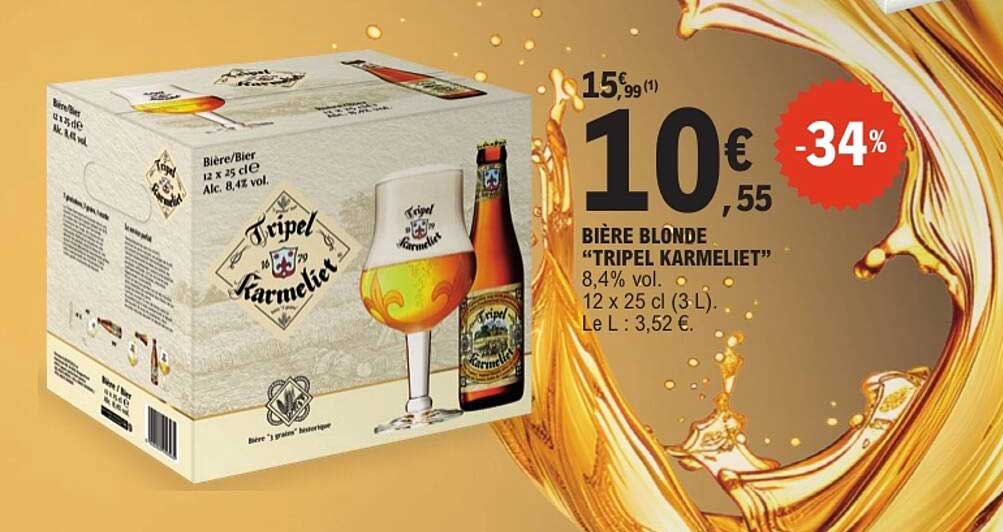 BIÈRE BLONDE "TRIPEL KARMELIET"
