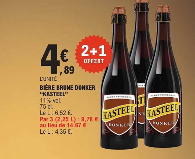 BIÈRE BRUNE DONKER "KASTEEL"