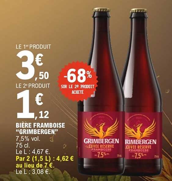 BIÈRE FRAMBOISE “GRIMBERGEN”
