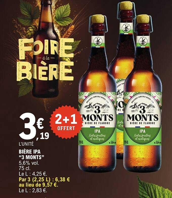 BIÈRE IPA “3 MONTS”