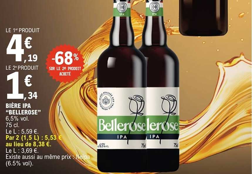 BIÈRE IPA "BELLEROSE"