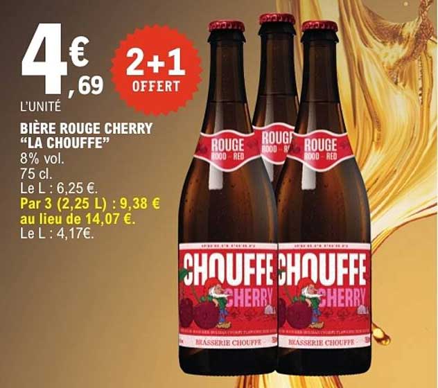 BIÈRE ROUGE CHERRY “LA CHOUFFE”