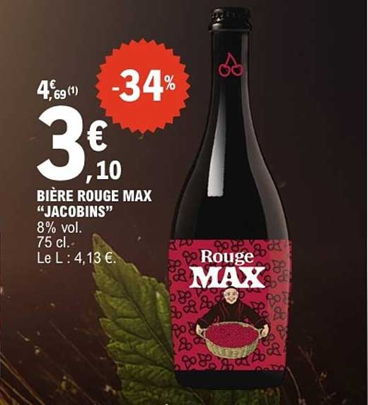 BIÈRE ROUGE MAX “JACOBINS”