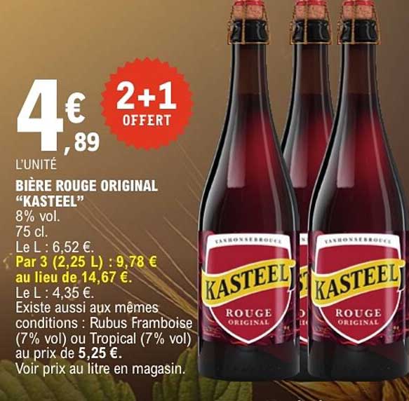 BIÈRE ROUGE ORIGINAL “KASTEEL”