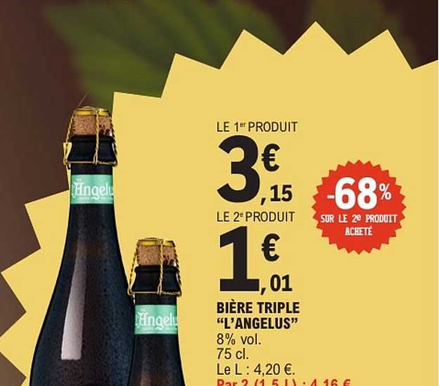 BIÈRE TRIPLE “L’ANGELUS” 8% vol. 75 cl.