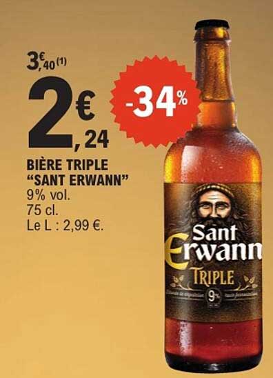 BIÈRE TRIPLE “SANT ERWANN”