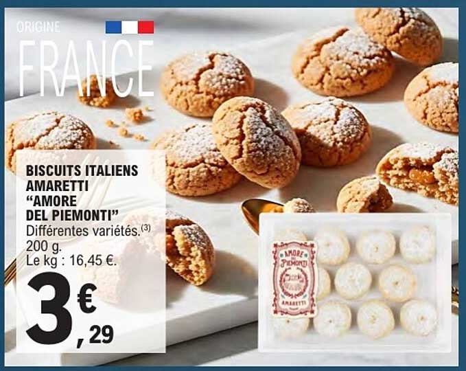 BISCUITS ITALIENS AMARETTI “AMORE DEL PIEMONTI”