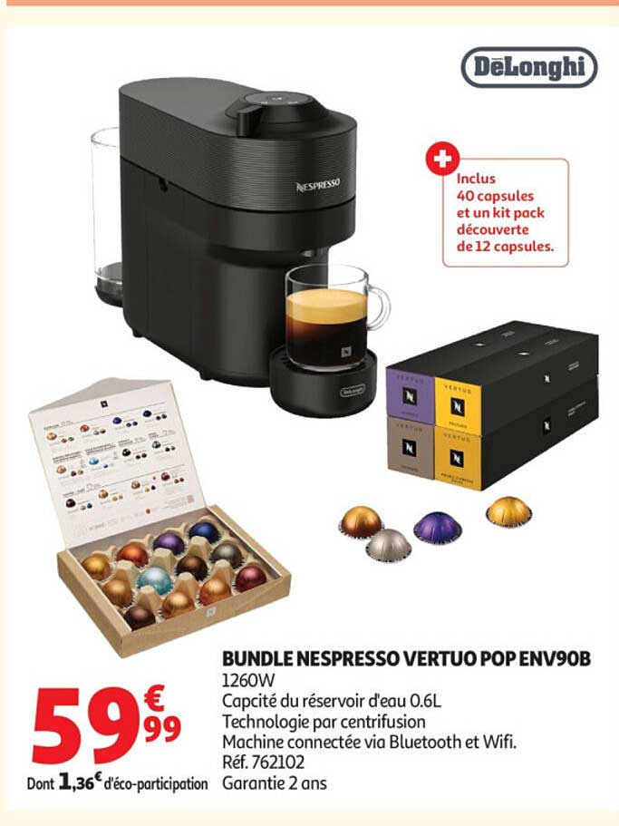BUNDLE NESPRESSO VERTUO POP ENV90B