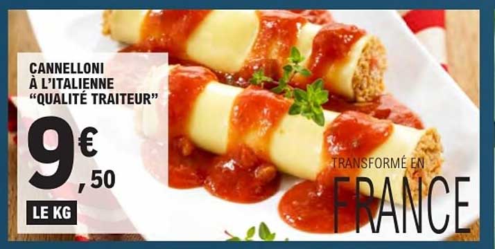 CANNELLONI À L’ITALIENNE “QUALITÉ TRAITEUR”