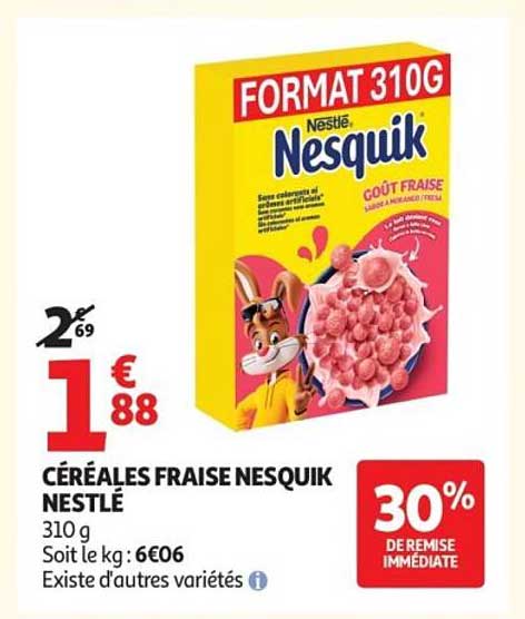 CÉRÉALES FRAISE NESQUIK NESTLÉ