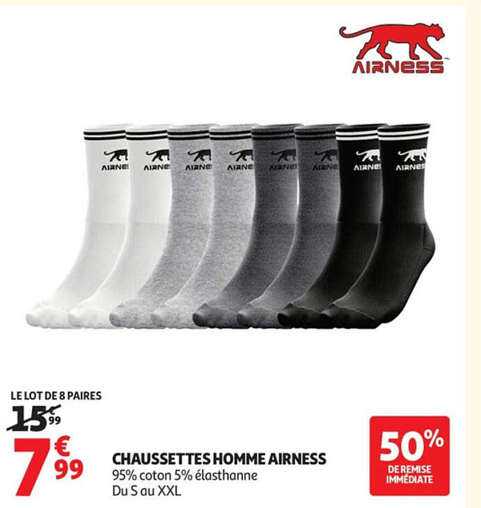 CHAUSSETTES HOMME AIRNESS