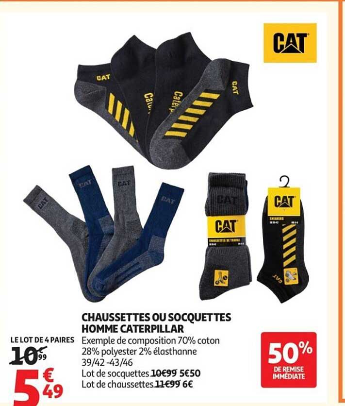 CHAUSSETTES OU SOCQUETTES HOMME CATERPILLAR